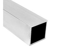 PRIOstahl Tubo cuadrado de aluminio Alu-Tubo Tubo cuadrado Perfil cuadrado Cuadrado - 1 x Tubo Tamaño: 60 x 60 x 3 mm Longitud: 1000 mm EN AW-6063 t6 sin soldadura para construcción creativa de