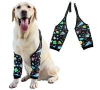 PriPre Rodillera protectora para callos, rodillera para perro, soporte frontal para codo, mangas para perros para heridas, codo de perro, tratamiento de callos para perros medianos y grandes con