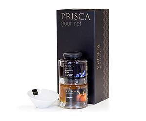 Prisca Gourmet - Mermelada de Calabaza en Vinagre Balsámico y Vino de Oporto - 230gr + Caja Gourmet con Salsera de porcelana