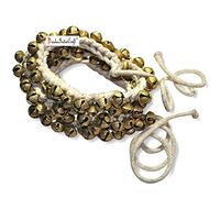 Prisha india Artesanía ® Kathak Ghungroo par (25 de 25) mejor calidad de campanas atados con cordón de algodón clásica india bailarines pulsera para el tobillo instrumento musical (12 No. Ghungroo)