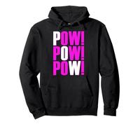 ¡Prisionero de Guerra Rosa! Gráfico en Color Rosa x3: Rosa Sudadera con Capucha