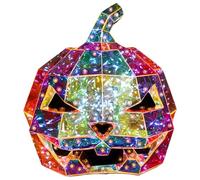 Prism Pumpkin Genérico | Calabaza Luminosa Prismática,Ornamento Linterna con Conexión para Decoración Hogar Piscina Fuego de Camp Amb.