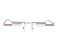 Prism Reading Glasses - Lazy Lying Down Horizontal Spectacles, Creative 90 Degree Mirror Periscope Eyewear | Elastic Stainless Steel Metal Frame, Comfortable Book Reading & TV Watching Aid For Pregnan
