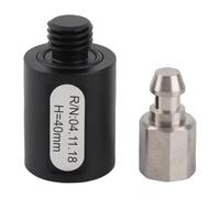 Prisma Adapter - Adaptador de polos de aleación de aluminio, abrasión duradera, diseño multifuncional de liberación rápida, compatible con GPS RTK Total Station, 5/8in x 11 Threa