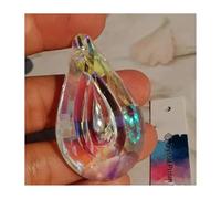 Prisma de araña de cristal, atrapasueños, 1 Uds. Lámpara colgante de prismas cristal con forma laúd 76mm, decoración del hogar