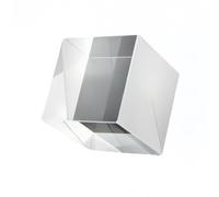 Prisma de cristal Combinador y divisor de prisma cúbico transparente, diseño cubo dicroico vidrio óptico for herramientas educativas (1 pieza)(15MM)