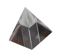 Prisma de Cristal Pirámide de 60mm de Vidrio Óptico Plata | 1 Pieza, Uso en Oficina y Estudio de Principio Arco Iris, Refracta Luz para Investigación