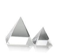 Prisma de Cristal Pirámide de 80mm, Vidrio Óptico para Experimentos | Cuatro Lados, Refracta Luz y Genera Arco Iris, Uso en Instrumentos Ópticos E Investigación