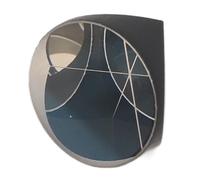 Prisma de Cubo de Esquina de Vidrio óptico de 17,8 mm de diámetro, Prisma de Cubo de Esquina para estación Total con excelente Transparencia y medición precisa para topografía,