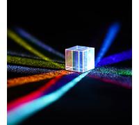 Prisma de dispersión RGB de 20 mm de vidrio óptico X-Cube para enseñar física del espectro de luz - Regalo de luz
