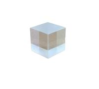 Prisma de división de Haz de Vidrio óptico, Cubo semirreflectante y Semitransparente, relación de división 5: 5, 10x10x10mm, 1 ud.