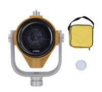 Prisma de estación Total Prisma de medición sin Marco de una Sola Cabeza con Conector de latón Ajustable para Sokkia Pentax Medición de mapeo de Rango 64 mm Amarillo Claro