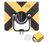 Prisma de Inclinación Simple, 64 mm Diámetro Prismas de Topografía, Herramienta de Estación total de Alta Precisión Membrana Roja Topografía, para Túneles Carreteras Ferrocarriles Tierra Topografía