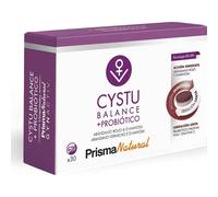 Prisma Natural - Gynactiv CYSTU-BALANCE + PROBIOTICOS, complemento para la mujer | con arándano rojo y d-manosa| Formula mejorada | PROBIÓTICO NuVGA-1. Formato 30 comp bicapa (400 gr)