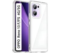 PRISMA ONLINE - Funda para OPPO Reno 13 FS 4G/5G - OPPO Reno 13 F 4G/5G, Carcasa Reforzada Antigolpes Transparente, Silicona con Esquinas Rigida Dura, A Prueba de Golpes Case Reno13 2025 6.67"
