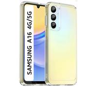 PRISMA ONLINE - Funda para Samsung Galaxy A16 4G / A16 5G Reforzada Antigolpes, Silicona Transparente con Esquinas, Carcasa Rigida Dura A Prueba de Golpes, Anti-Shock Case 6.7" 2024