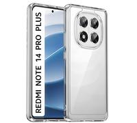 PRISMA ONLINE - Funda para Xiaomi Redmi Note 14 Pro Plus 5G Reforzada Antigolpes, Silicona Transparente con Esquinas, Carcasa Rigida Dura A Prueba de Golpes, Anti-Shock Case Pro+ 6.67" 2025