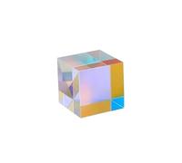 Prisma óptico de Cubo de Ciencia, Prisma hexaédrico for fotografía, decoración del hogar, Prisma de Cristal, Cubo, Topografía, 1 ud.(Black)