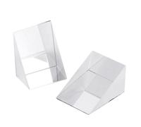 Prisma óptico: instrumento óptico de precisión | Prisma de vidrio isósceles, componentes de vidrio óptico, física, experimentos de refracción y longitud de onda, 0,39 x 0,39 x 0,39 pulgadas