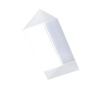 Prisma óptico transparente Prisma óptico triangular K9 for fotografía, 25 x 80 mm, transparente, for enseñanza de física, 1 unidad