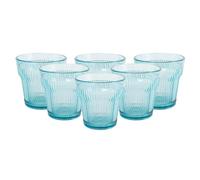PRISMA - PACK 6 UNIDADES VASO 300 ML. MOD. EMPIRE STATE COLOR TURQUESA. Vaso de policarbonato tamaño mediano, reutilizable, libre de BPA
