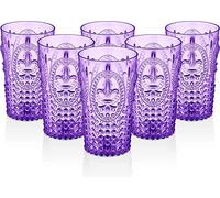 PRISMA - Prisma - PACK DE 6 VASOS 750 ML. COLOR MORADO. Vaso de policarbonato tamaño grande, reutilizable, libre de BPA