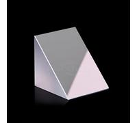 Prisma triangular de vidrio óptico de alta precisión con película reflectante - Prisma K9 de 30x30x30 mm for demostración de trayectoria de luz