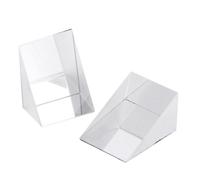 Prisma triangular de vidrio óptico - Prisma de refracción de luz de precisión, Prisma óptico triangular de física | Componentes ópticos de vidrio, refracción de luz y longitud de onda, prisma óptico d