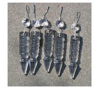 Prismas de araña de Cristal, 10 unids/Lote 3 ''candelabro Cristal Prisma Colgante Piezas de lámpara Colgante for decoración de lámpara fabricación de Joyas(Clear)