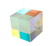 Prismas y caleidoscopios 18 * 18 * 18mm hexaédrico Brillante 18MM Cubo de luz Divisor Prisma experimentos científicos Kits de óptica para el Aula de Ciencias