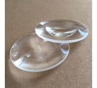 Prismas y caleidoscopios 30 mm 36 mm 40 mm 50 mm 110 mm 10x 8X 6X 5X Lente de Aumento Óptica Lupa Convexa Doble Kits de óptica para el Aula de Ciencias (Diameter : D36mm FL60mm)