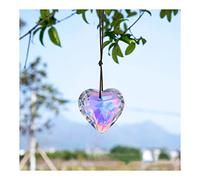 Prismas y caleidoscopios 45mm Clear Heart Crystal Maker Prisma Colgante Decoraciones Colgantes Kits de óptica para el Aula de Ciencias (Color : AB Color)