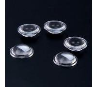 Prismas y caleidoscopios 5 uds 10 14mm Lente Convexa acrílico LED Linterna Lentes Longitud 12mm Enfoque Convexo Lentes proyector DIY Kits de óptica para el Aula de Ciencias (Size : D10H3F6)