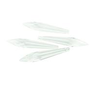 Prismas y caleidoscopios Clear Icicle Crystal Prisms 38mm 100mm Crystal U-Drop Prism Chandelier for araña Kits de óptica para el Aula de Ciencias (Color : 63mm-2, Size : 10pcs)