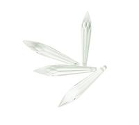 Prismas y caleidoscopios Clear Icicle Crystal Prisms 38mm 100mm Crystal U-Drop Prism Chandelier for araña Kits de óptica para el Aula de Ciencias (Color : 76mm, Size : 10pcs)