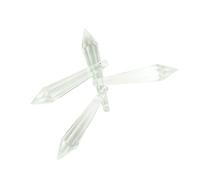 Prismas y caleidoscopios Clear Icicle Crystal Prisms 38mm 100mm Crystal U-Drop Prism Chandelier for araña Kits de óptica para el Aula de Ciencias (Color : 80mm, Size : 10pcs)