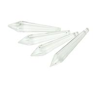 Prismas y caleidoscopios Clear Icicle Crystal Prisms 38mm 100mm Crystal U-Drop Prism Chandelier for araña Kits de óptica para el Aula de Ciencias (Color : 63mm-1, Size : 100pcs)