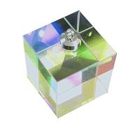 Prismas y caleidoscopios Colgante de Prisma prismático Collar de Cubo cósmico Impecable Brillante de Seis Lados Kits de óptica para el Aula de Ciencias