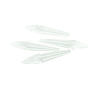 Prismas y caleidoscopios Cristales Transparentes de 38/50/63/76/80/100mm, carámbano, Piezas multifacéticas, Adorno de Prisma Kits de óptica para el Aula de Ciencias (Color : 63mm-2, Size : 100pcs)