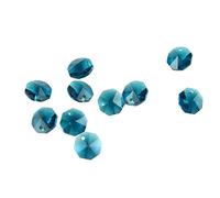 Prismas y caleidoscopios Cuentas octagonales Azules de 14mm, 100 Uds./1000 Uds., Accesorios de Ventana de Material, prismas de Cristal Kits de óptica para el Aula de Ciencias