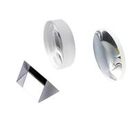 Prismas y caleidoscopios Experimento óptico Establece un Prisma Triangular for Ver Equipos experimentales de Lentes convexas y cóncavas Kits de óptica para el Aula de Ciencias (Color : C)