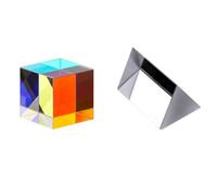 Prismas y caleidoscopios Experimento óptico Establece un Prisma Triangular for Ver Equipos experimentales de Lentes convexas y cóncavas Kits de óptica para el Aula de Ciencias (Color : B)