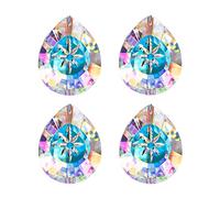 Prismas y caleidoscopios Paquete de 4 Uds. De prismas de araña Colgantes de Cristal for Ventana, lámpara Colgante de Gota de Cristal, decoración de 76mm Kits de óptica para el Aula de Ciencias