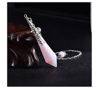 Prismas y caleidoscopios Piedra Cristal Colgante Cuarzo Rosa Ópalo Hexágono Prisma Kits de óptica para el Aula de Ciencias (Color : 5)