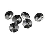 Prismas y caleidoscopios Prisma de Cristal de 14mm, 1 Orificio/2 Orificios, Cuentas octogonales, Colgante, prismas Colgantes, decoración de Piezas Kits de óptica para el Aula de Ciencias