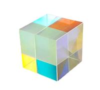 Prismas y caleidoscopios Prisma de Cubo Combinado de luz Brillante de Seis Caras Prisma de división de Haz teñido Kits de óptica para el Aula de Ciencias (Color : 2)