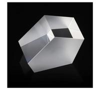 Prismas y caleidoscopios Prisma óptico de 25mm, Prisma de ángulo Recto, Espejo de 90 Grados, Prisma Triangular Especial Pentagonal Kits de óptica para el Aula de Ciencias