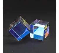 Prismas y caleidoscopios Prisma óptico de Prisma de Seis Colores de Cubo de Color de Mezcla L40 Kits de óptica para el Aula de Ciencias (Color : 20x20x20mm)