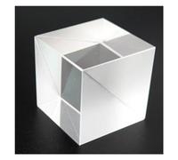 Prismas y caleidoscopios Prisma óptico Divisor de Haz, relación de división de Cubo de 10/15/20/25/30mm, 50%:50%, conversión de 90 °, Semitransparente, semirreflectante Kits de óptica para el Aula de