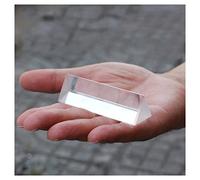 Prismas y caleidoscopios Prisma Triangular BK7 de 25x25x80mm, prismas ópticos, enseñanza de física, luz refractada Kits de óptica para el Aula de Ciencias